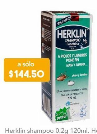 Farmacia San Pablo Herklin shampoo 120 ml oferta