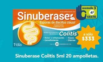Sinuberase suspensión en ampolletas de 5ml cada una 20 piezas
