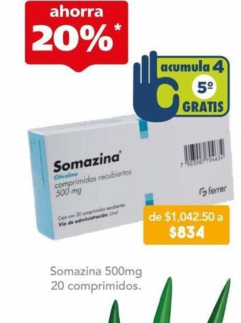 Somazina 20 comprimidos