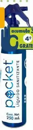 Farmacia San Pablo Pocket sanitizante líquido con ácido láctico 250 ml oferta