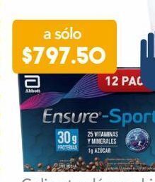 Farmacia San Pablo Ensure sport alimentación especializada sabor café mocha 12 piezas oferta