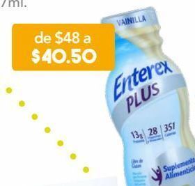 Farmacia San Pablo Enterex plus suplemento alimenticio sabor vainilla 237 ml oferta