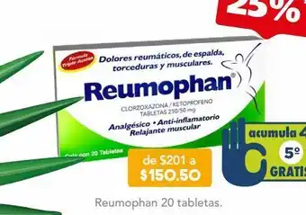 Farmacia San Pablo Reumophan 20 tableta oferta