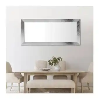Espejo decorativo art deco plateado