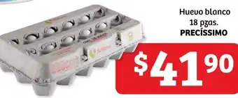 Soriana Híper Huevo Blanco 18pzas Precíssimo oferta