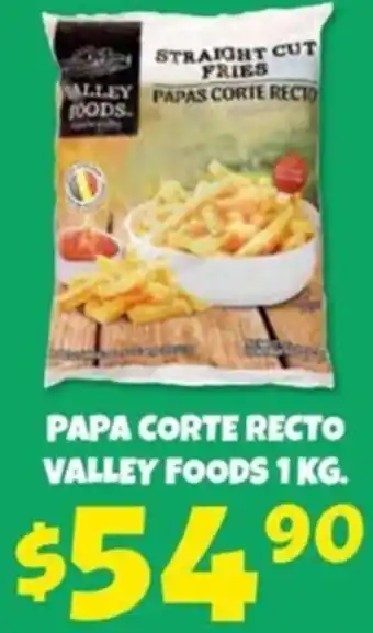 Soriana Súper Papa Corte Recto Valley Foods 1kg oferta