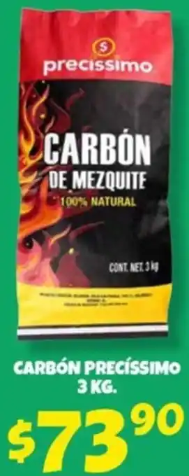 Soriana Súper Carbón Precíssimo 3kg oferta