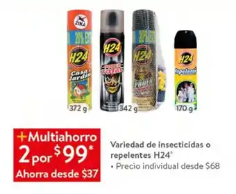 Variedad de insecticidas o repelentes H24