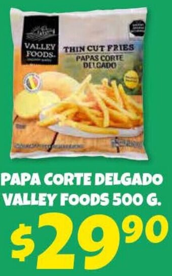 Papa Corte Recto Valley Foods 500g