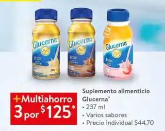 Walmart Suplemento alimenticio Glucerna 237 ml oferta