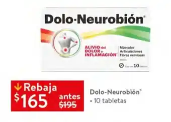 Walmart Dolo-Neurobion 10 tabletas oferta