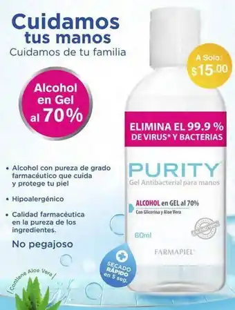 Purity Alcohol en Gel al 70%
