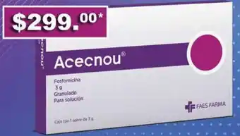 Farmacias Similares Acecnou Fosfomicina 3g oferta