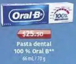 Oral-B Pasta Dental 100% 66ml/70g