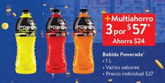 Walmart Bebida Powerade 1L oferta