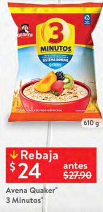 Avena Quaker 3 Minutos