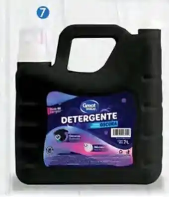 Walmart Detergente liquido para ropa oscura Great Value 7L oferta