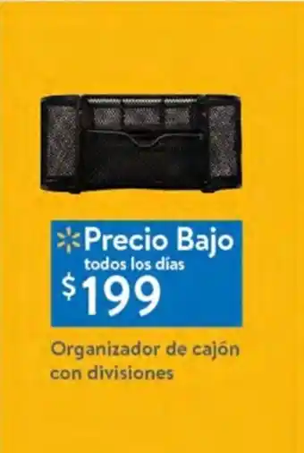 Walmart Organizador de cajon con divisiones oferta