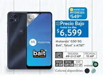 Walmart Motorola G50 5G Bait, Telcel o AT&T oferta