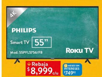 Walmart Philips - Smart Tv 55" oferta
