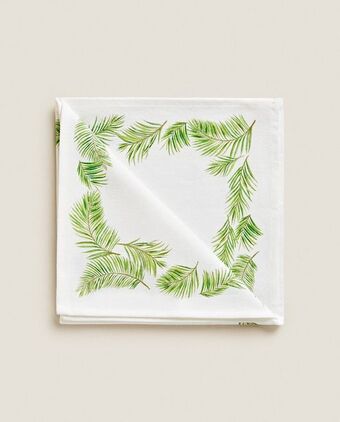 Servilletas estampado hojas (pack de 2)