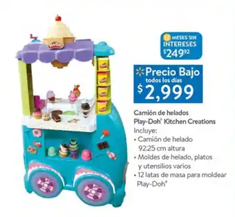 Walmart Camion de helados Play-Doh Kitchen Creations oferta