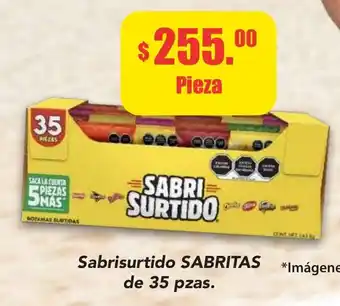 Super Aki Sabrisurtido SABRITAS de 35 pzas oferta