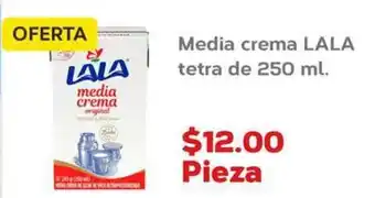 Super Aki Media crema LALA tetra de 250 ml oferta