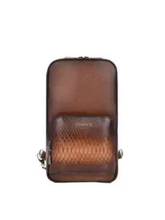 Cuadra Backpack para caballero en piel genuina de pitón oferta