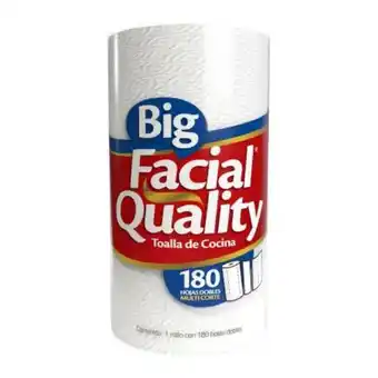 Toalla de cocina facial quality big 12 pzas de 180 hojas c/u