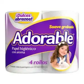 Sam's Club Papel higiénico adorable con aroma 20 paquetes de 4 rollos oferta