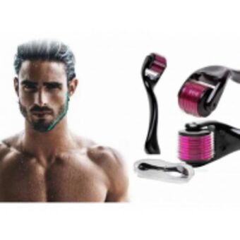 Dermaroller facial barba 0.5 mm titanio regenera colágeno