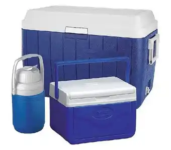 Combo hielera coleman 3000000023 48 qt azul