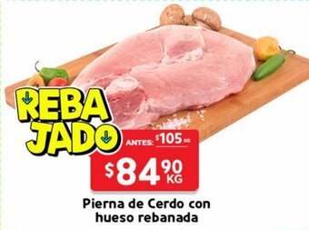 HEB Pierna de Cerdo con Hueso rebanada oferta