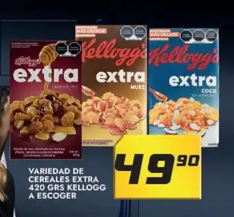 Alsuper Variedad de Cereales Extra 420 grs Kellogg a Escoger oferta