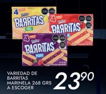 Variedad de Barritas Marinela 268 grs A Escoger
