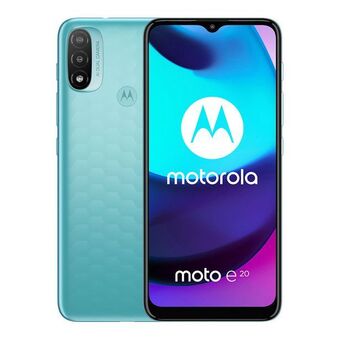 Teléfono celular motorola moto e20 azul aqua