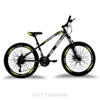 El Bodegón Bicicleta montaña rodada 26 21 velocidades monk inxss amarilla oferta