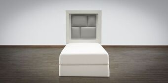 Muebles Dico Cabecera individual braham gris oferta