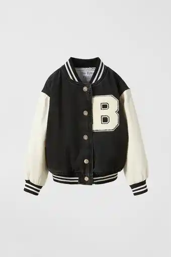 ZARA Cazadora denim bomber oferta