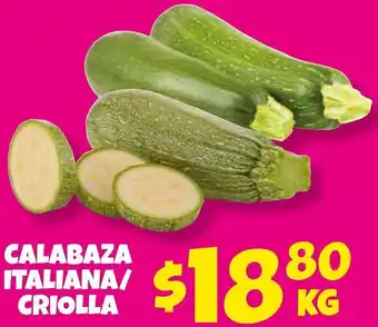 Soriana Híper Calabaza Italiana/Criolla oferta
