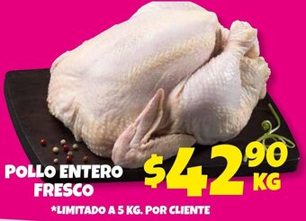 Soriana Híper Pollo Entero Fresco oferta