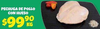 Soriana Híper Pechuga de Pollo con Hueso oferta