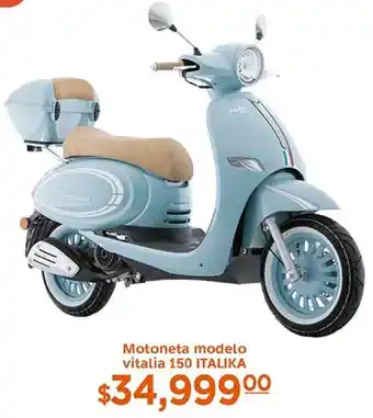 La Comer Motoneta Modelo Vitalia 150 Italika oferta