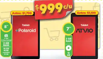 Tablet Polaroid 8"/ Atvio 7"