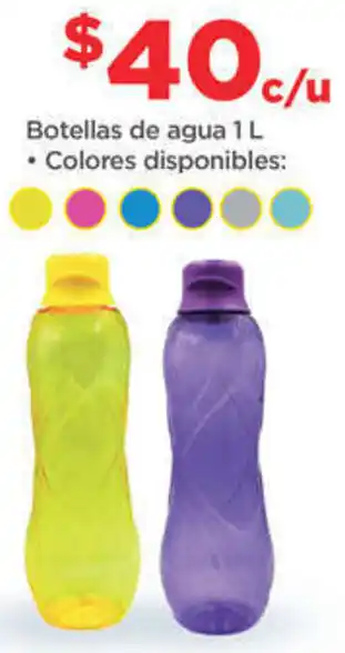 Bodega Aurrerá Botellas de Agua 1L oferta