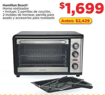 Bodega Aurrerá Hamilton Beach Horno Rostizador oferta