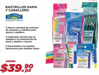 HEB Rastrillos Dama y Caballero oferta
