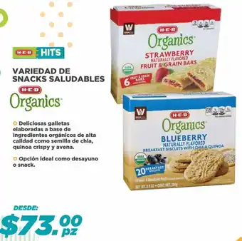 HEB H.E.B Variedad de Snacks Saludables Organics oferta