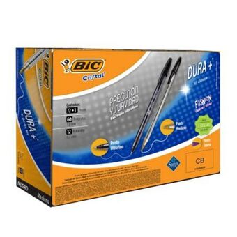 Bolígrafos bic cristal mediano + ultrafino negro 73 pzas